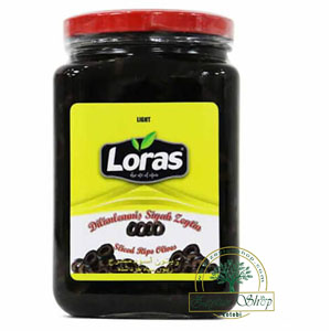 زیتون سیاه اسلایس لوراس 800 گرم خالص
