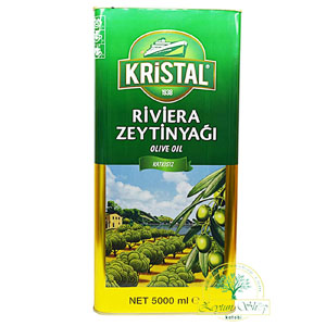 روغن زیتون کریستال 5 لیتری حلب